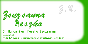 zsuzsanna meszko business card